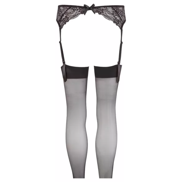 NO:XQSE - completo con reggicalze in pizzo - nero - M/L