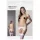 NO:XQSE - completo intimo con reggicalze in pizzo - bianco - M/L