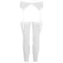 NO:XQSE - completo intimo con reggicalze in pizzo - bianco - M/L
