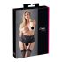 Cottelli Taglia Plus - reggicalze in pizzo e corsetto (nero) - XL