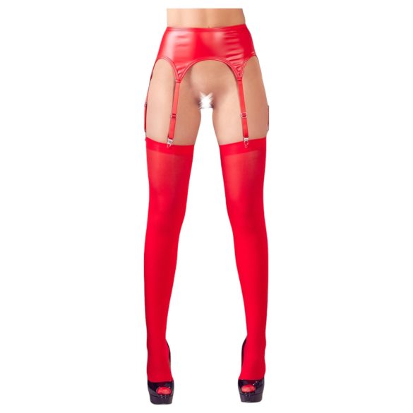 NO:XQSE - set reggicalze lucido - rosso