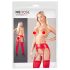 NO:XQSE - set reggicalze lucido - rosso