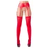 NO:XQSE - set reggicalze lucido - rosso - L/XL