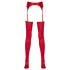 NO:XQSE - set reggicalze lucido - rosso - L/XL