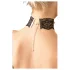 Cottelli - colletto in pizzo di similpelle, accessorio per costume BDSM