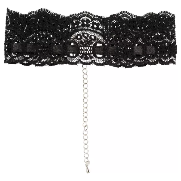 Cottelli - colletto in pizzo di similpelle, accessorio per costume BDSM