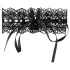 Cottelli - Collare in pizzo con perle e strass - nero