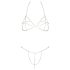 Cottelli - Bikini a catena con strass (argento)
