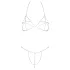 Cottelli - Bikini a catena con strass - argento