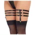 Cottelli - reggicalze effetto pelle - nero - L/XL