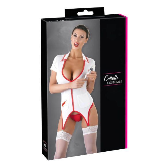 Cottelli - Top da infermiera con reggicalze - XL