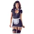 Cottelli - abito da cameriera con reggicalze - nero e bianco