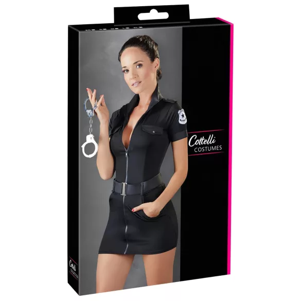 Cottelli Police - costume poliziotta - abito nero - L