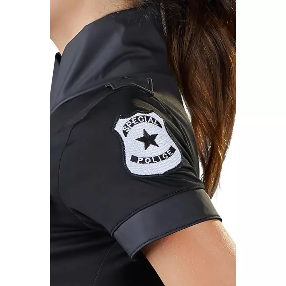 Cottelli Police - costume poliziotta - abito nero - L