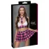 Cottelli - costume scolara a quadri rosa - set completo