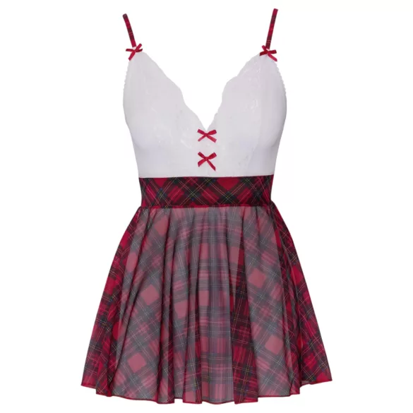 Cottelli - costume da studentessa - rosso e bianco