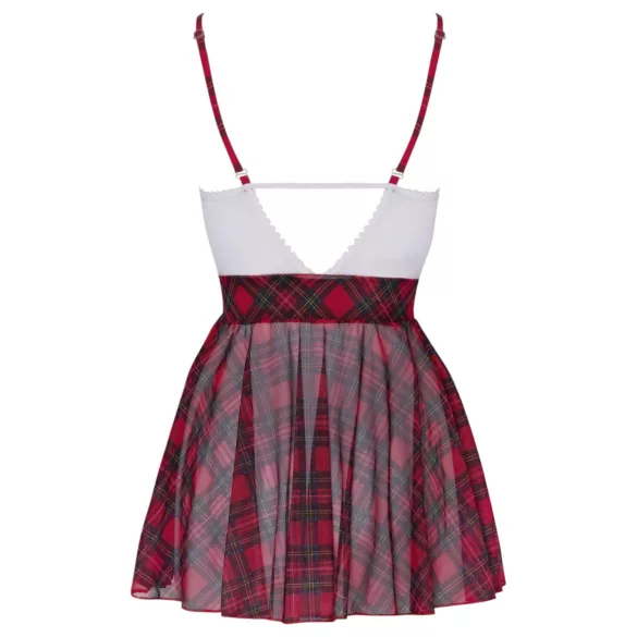 Cottelli - costume da studentessa - rosso e bianco