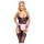 Cottelli - costume cameriera sexy trasparente - nero/rosa
