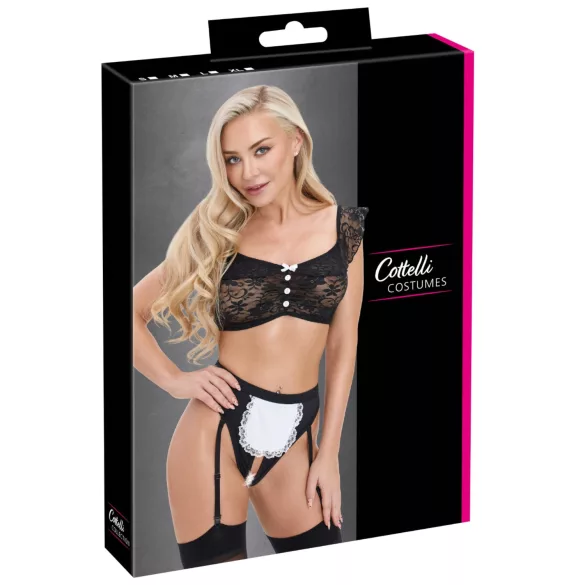 Cottelli - completo da cameriera (bianco e nero)