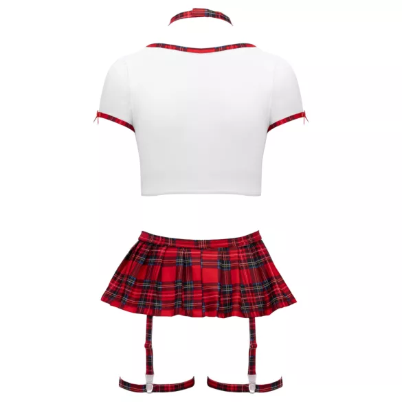 Cottelli - completo da studentessa (rosso-bianco)