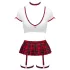 Cottelli - completo da studentessa (rosso-bianco) - M