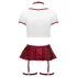 Cottelli - completo da studentessa (rosso-bianco) - M