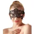 Cottelli - Maschera occhi ricamata effetto pizzo - nero