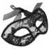 Cottelli - maschera occhi sagomata in pizzo - nero