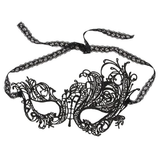 Maschera Ricamata Asimmetrica di Cottelli (Nera)