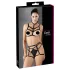 Cottelli - body harness lingerie set - nero - S/L