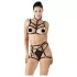 Cottelli - body harness lingerie set - nero - S/L