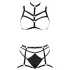 Cottelli - body harness lingerie set - nero - S/L