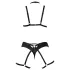 Cottelli - body harness lingerie set - nero - S/L