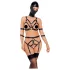 Bad Kitty - set lingerie con maschera - nero