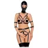 Bad Kitty - set lingerie con maschera - nero