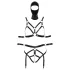 Bad Kitty - set lingerie con maschera - nero - S