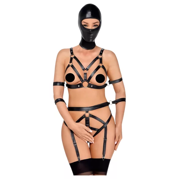 Bad Kitty - set lingerie con maschera - nero - M