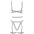 Cottelli - Set harness e perizoma nero (S-L)