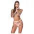 Bad Kitty - set di imbracature con tanga (rosa)