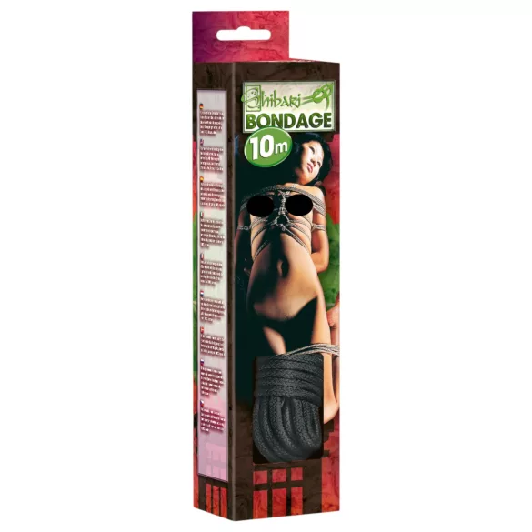 Shibari - Corda bondage - 10 metri - nero
