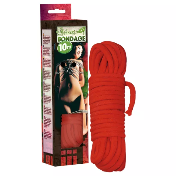 Shibari Rope - corda per bondage (10 m, rossa)