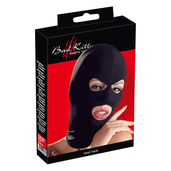 Bad Kitty - maschera bondage con apertura bocca e occhi