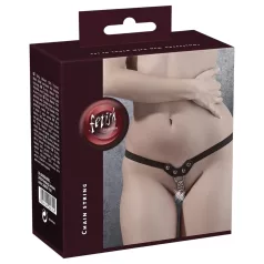 Fetish - perizoma nero con borchie e catene (S-L)