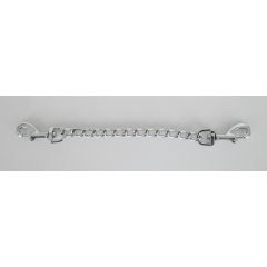   Carabiner doppio in metallo con catena da 15cm per bondage ZADO