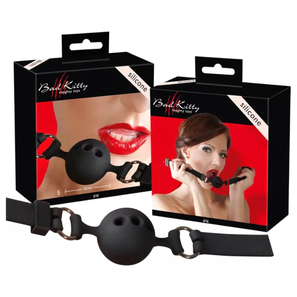 Bad Kitty - bavaglio bocca piccolo - silicone nero