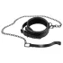 Bad Kitty - collare con pietre decorative e guinzaglio - nero