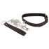 Bad Kitty - collare con cuore e guinzaglio in metallo (nero)