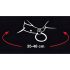Bad Kitty - collare con cuore e guinzaglio in metallo (nero)