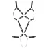 Bad Kitty - body nero con bretelle e borchie (S-L)