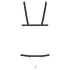Bad Kitty - body nero con bretelle e borchie (S-L)